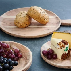 CASA Acacia Chic Plato Con Asa Natural Clearance