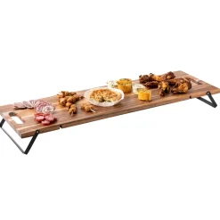 CASA Acacia Lux Tabla Para Servir Negro, Natural Best