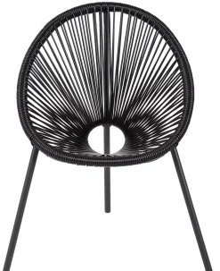 CASA Acapulco Silla Para Ninos Negro Discount