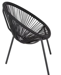 CASA Acapulco Silla Para Ninos Negro Discount