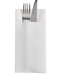 CASA Airlaid Servill./Cubiert. Juego De 12 Blanco New