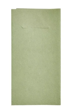 CASA Airlaid Servill./Cubiert. Juego De 12 Verde Oliva Outlet