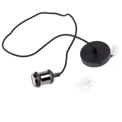 CASA Alu Lampara Colgante Negro, Metal Best