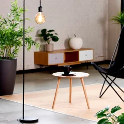 CASA Arche Lampara De Pie Negro Outlet