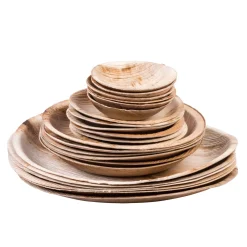 CASA Areca Leaf Cuencos Juego De 6 Natural Hot