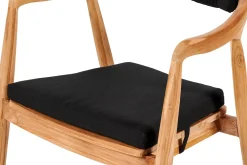 CASA August Cojin De Asiento Negro