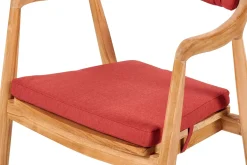 CASA August Cojin De Asiento Rojo Hot