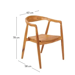 CASA August Silla Ancho Asiento: 46 Cm Online