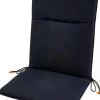 CASA Azur Cojines De Jardín Para Silla Pleg Negro New