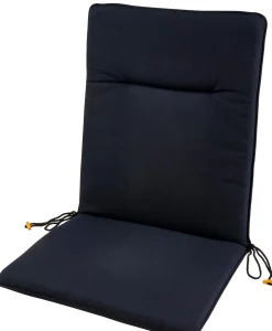 CASA Azur Cojines De Jardín Para Silla Pleg Negro New