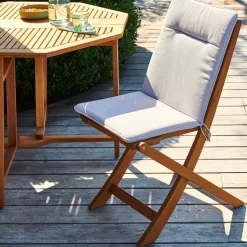 CASA Azur Cojines De Jardín Para Silla Pleg Gris Claro Best