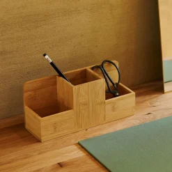 CASA Bamboo Cubilete/Boligrafos Natural Discount