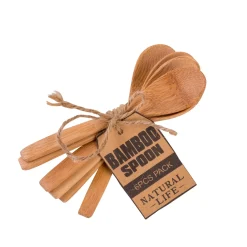 CASA Bamboo Cucharillas Juego De 6 Natural New