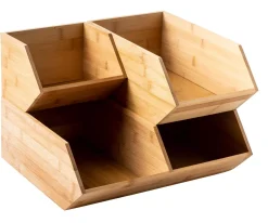 CASA Bamboo Organizador Apilable Natural Discount