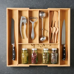 CASA Bamboo Organizador Cajon Extensible Natural Outlet