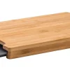 CASA Bamboo Tabla Para Cortar Con Recipiente Gris, Natural Best