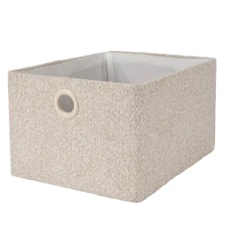 CASA Basic Boucle Cesta De Almacenaje Off White/Sand Best