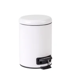 CASA Basic White Cubo Con Pedal Blanco New