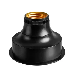 CASA Bati Soporte Lamprar Pila E27 Negro Discount