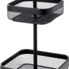 CASA Black Lunar Cesta Cuadrada De 2 Piezas Negro