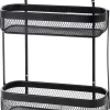 CASA Black Lunar Cesta Ovalada De 2 Piezas Negro