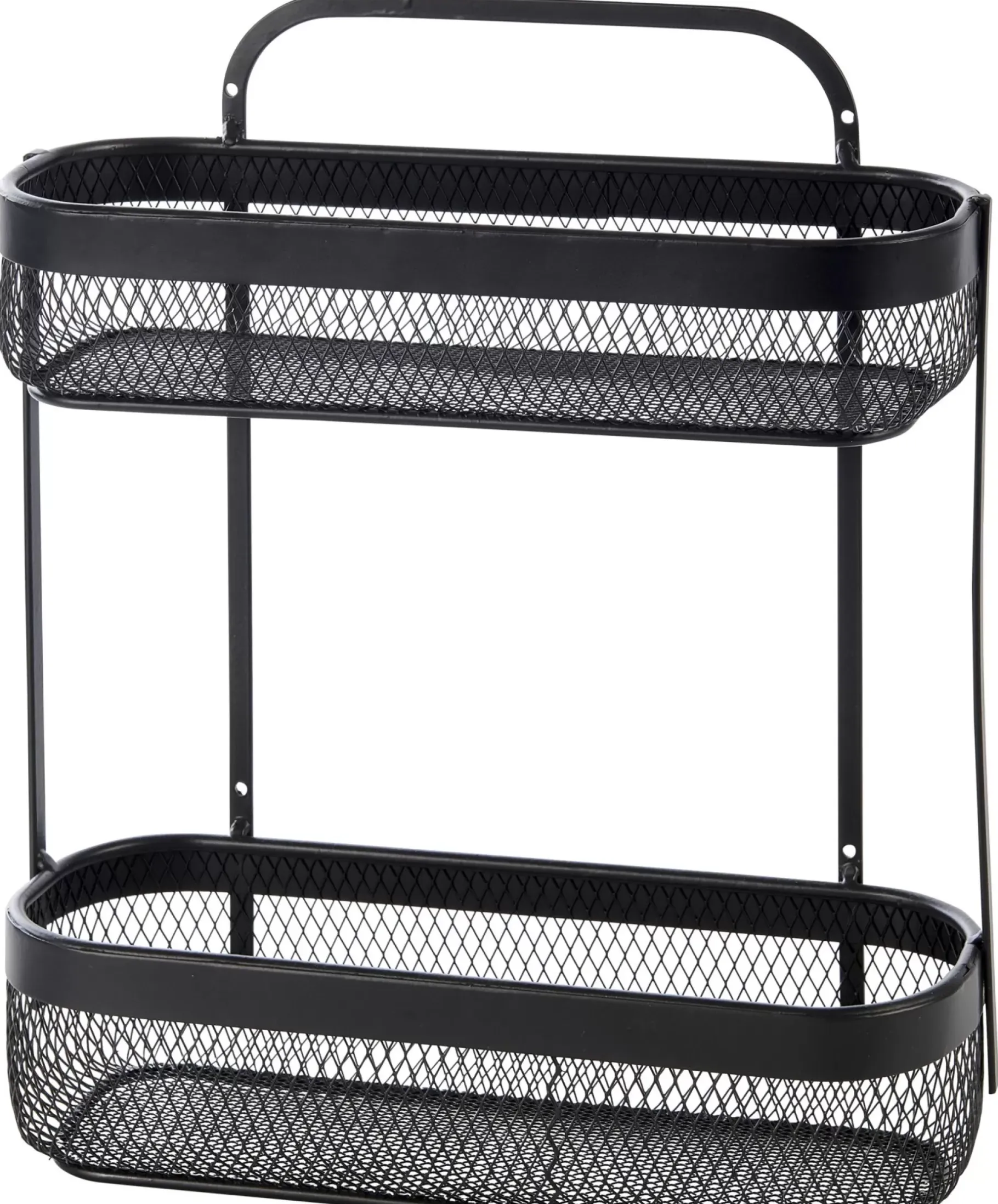 CASA Black Lunar Cesta Ovalada De 2 Piezas Negro
