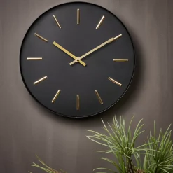CASA Black Reloj De Pared Negro Best