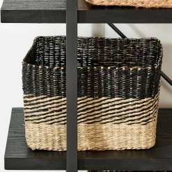 CASA Bobo Cesta Negro, Natural Outlet