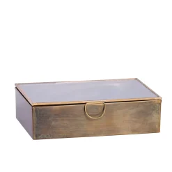CASA Brush Caja De Almacenaje Dorado Discount
