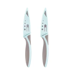 CASA Kitchen Cuchillo Pelador Juego De 2 Gris, Azul Discount