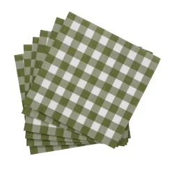 CASA Check Green Paquete De 20 Servilletas Verde Outlet