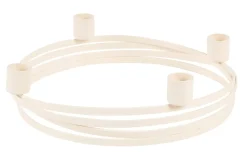 CASA Circle Candelabro Para 4 Velas Blanco Discount