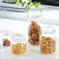 CASA Crystal Tarro De Cocina Con Tapa Transparente Online