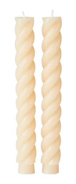 CASA Curl Velas Juego De 2 Beis Discount