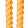 CASA Curl Velas Juego De 2 Ocre
