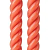 CASA Curl Velas Juego De 2 Rojo New