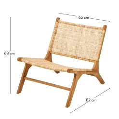 CASA Diah Silla Lounge Natural Outlet