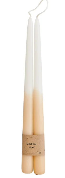 CASA Duo Velas Largas Juego De 2 Crema, Marron Claro, Multicolor Best