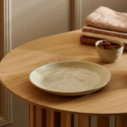CASA Earth Marl Plato De Postre Crema Sale