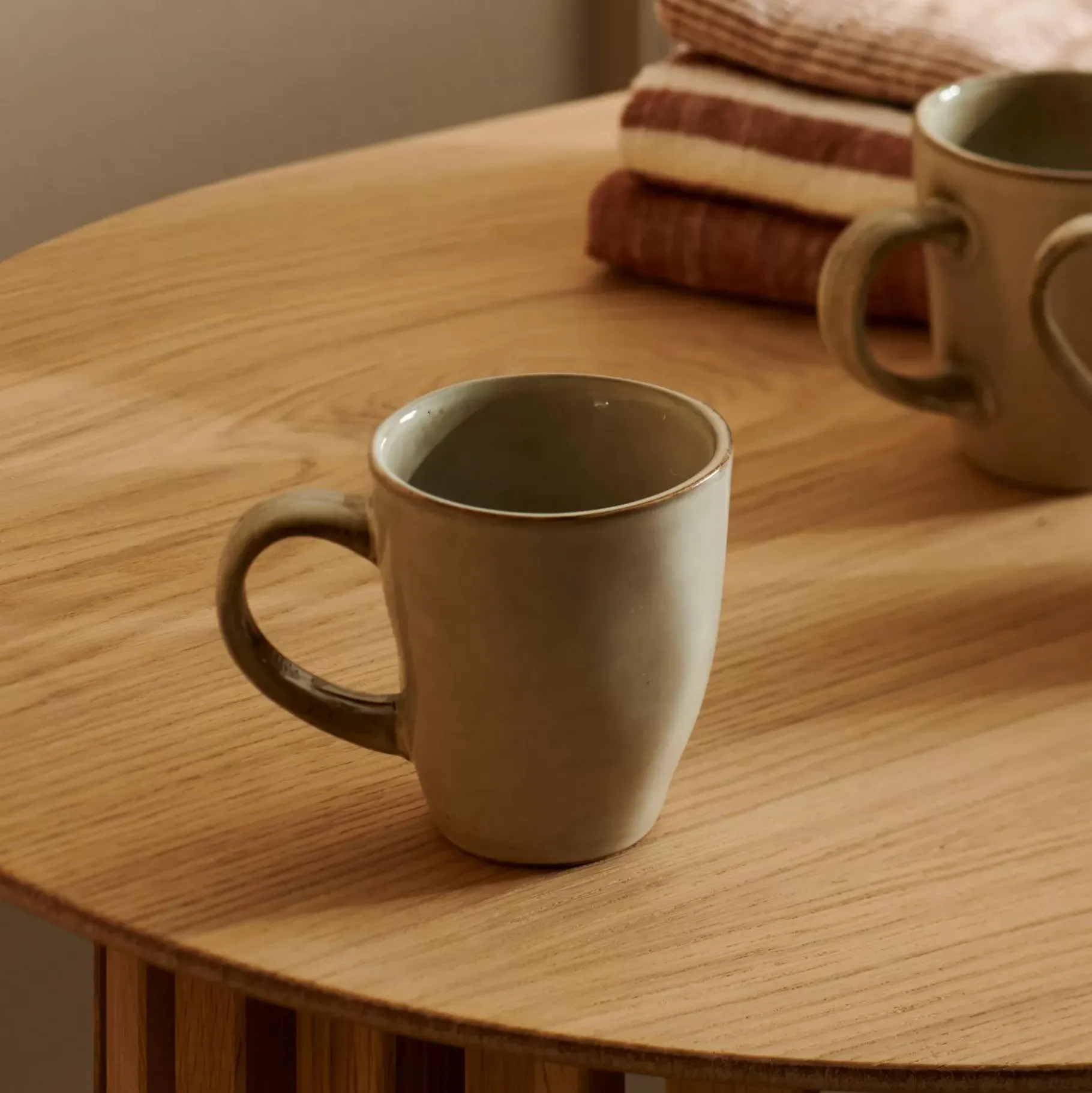 CASA Earth Marl Taza Con Asa Crema New