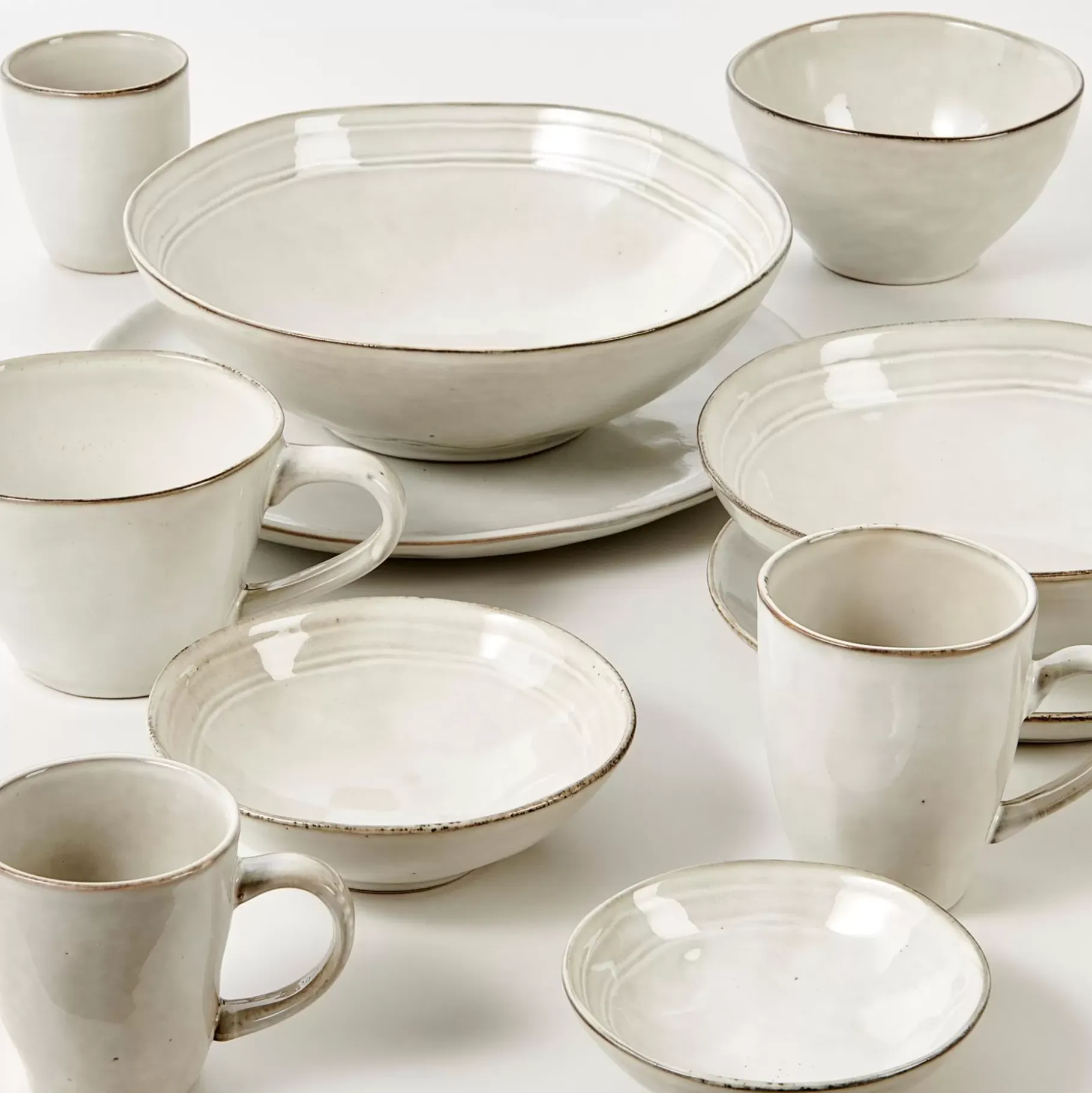 CASA Earth Marl Taza Con Asa Crema New