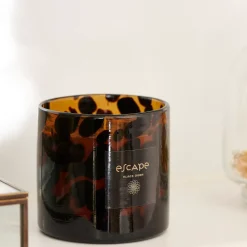 CASA Escape Black Oudh Vela Perfumada En Vaso Negro, Marron, Multicolor Hot