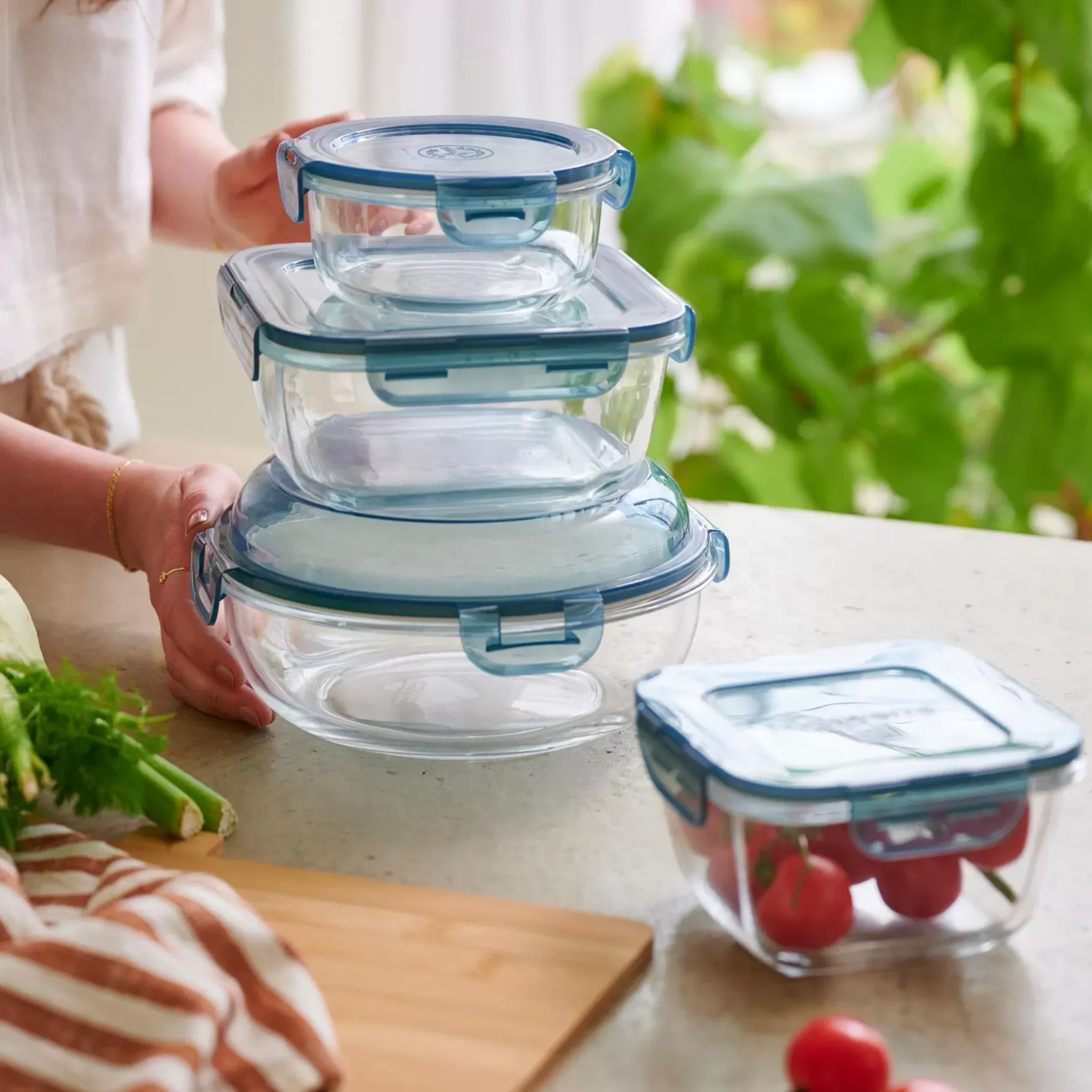 CASA Evolution Fuente De Horno Con Tapa Gris, Transparente Discount