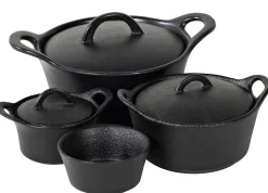CASA Fero Cazuela Para Horno Con Tapa Negro