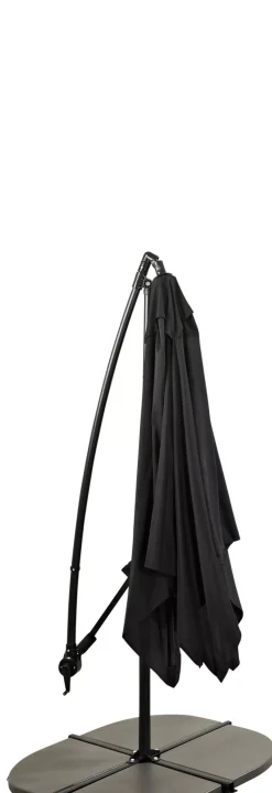 CASA Fiji Parasol Colgante Sin Pie Negro Sale