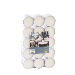 CASA Flame Velas Pequenas Juego De 30 Blanco Best