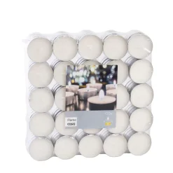 CASA Flame Velas Pequenas Juego De 100 Blanco Discount