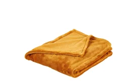 CASA Flanella Manta Amarillo Oscuro Clearance