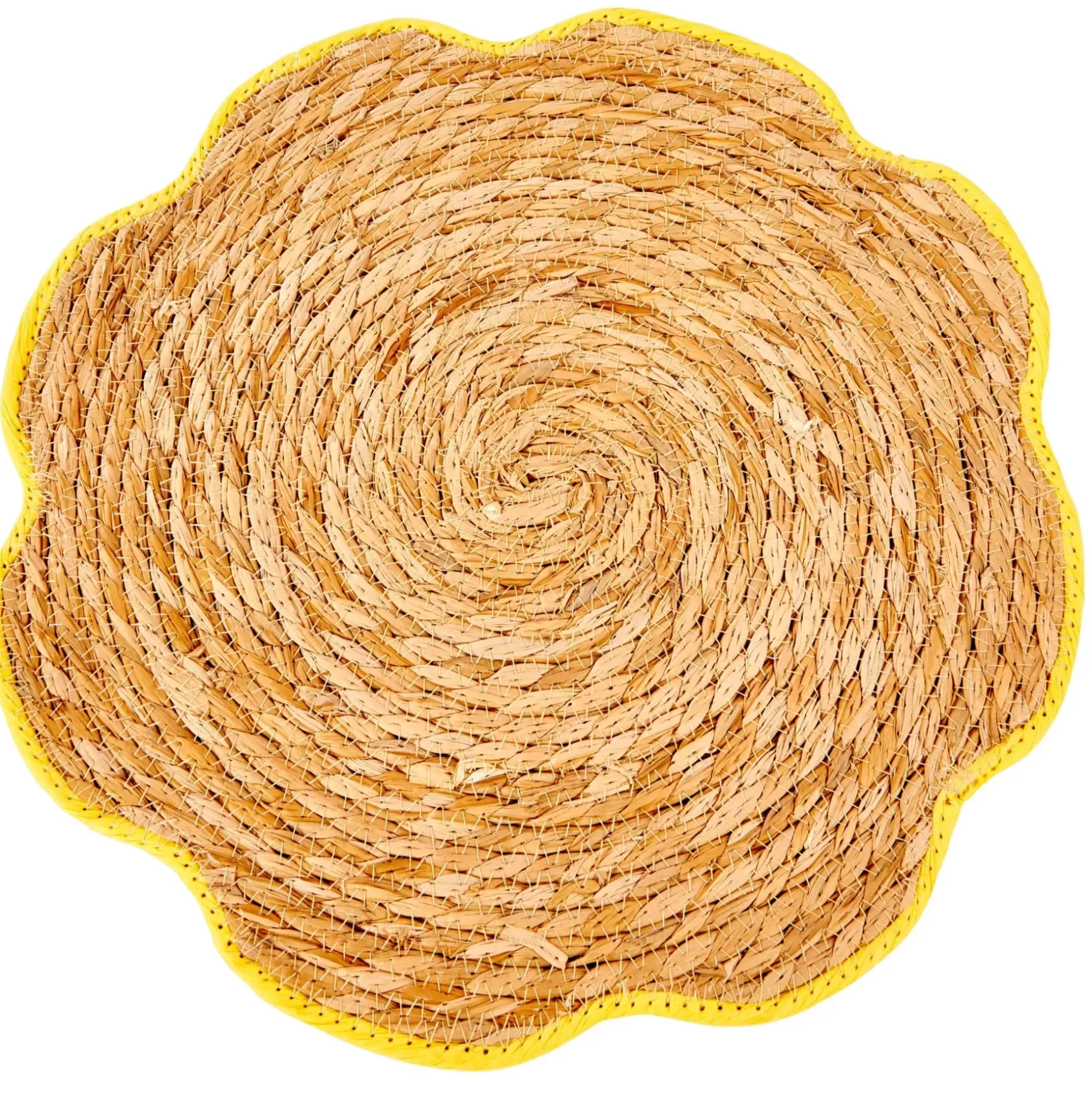 CASA Flower Mantel Individual Amarillo Amarillo New