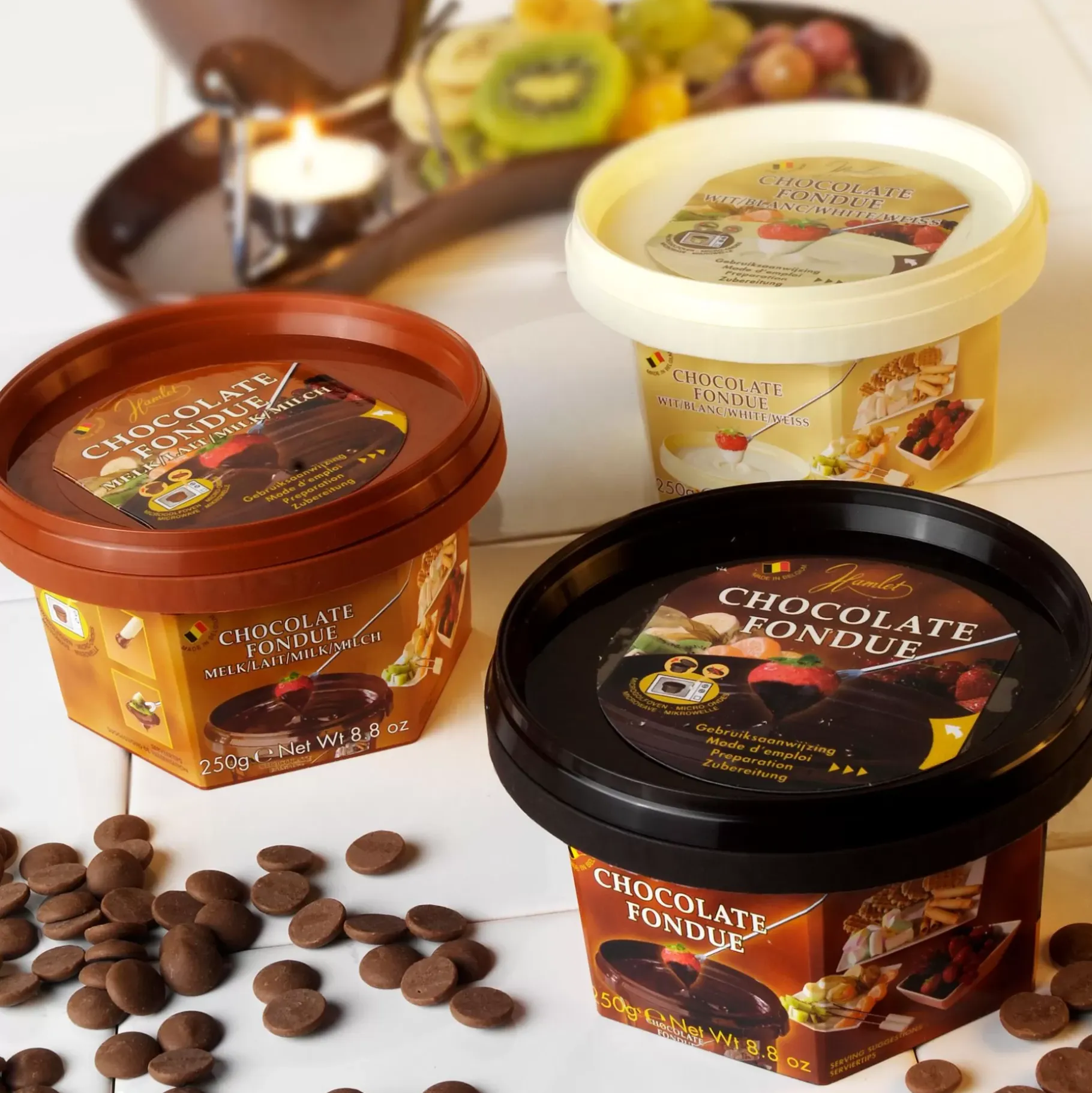 CASA Fondue Chocolate Para Fundir Chocolate Amargo Marron Oscuro Sale